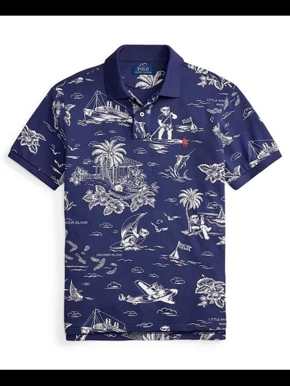 Polo by Ralph Lauren Navy White Island Polo Bear